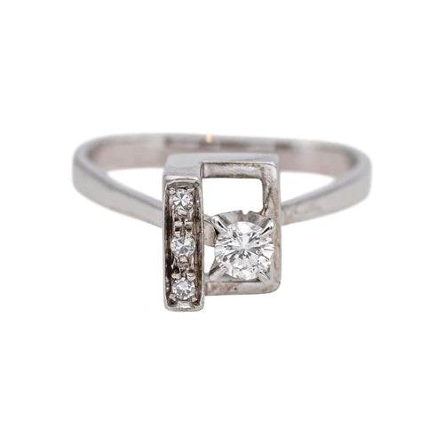 Bague 46 Bague Or blanc Diamant 58 Facettes 4824363CN