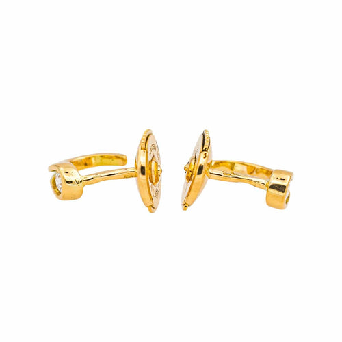 Boucles d'oreilles Puces d’oreilles - Boucles d’oreilles en or jaune 18 carats et diamants 58 Facettes 4830441CN