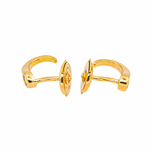 Boucles d'oreilles Puces d’oreilles - Boucles d’oreilles en or jaune 18 carats et diamants 58 Facettes 4830441CN