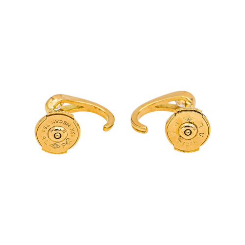 Boucles d'oreilles Puces d’oreilles - Boucles d’oreilles en or jaune 18 carats et diamants 58 Facettes 4830441CN