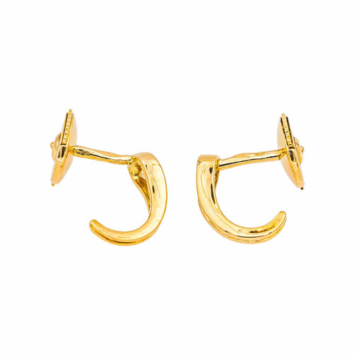Boucles d'oreilles Puces d’oreilles - Boucles d’oreilles en or jaune 18 carats et diamants 58 Facettes 4830441CN