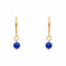 Boucles d'oreilles Boucles d’oreilles créoles en or jaune 18 carats et lapis-lazuli 58 Facettes 4830512CN