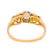 Bague 54 Bague solitaire rétro en or rose 18 carats, platine et diamant 58 Facettes 4830527CN