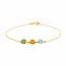 Bracelet Bracelet en or jaune 18 carats à résine colorée 58 Facettes 4830705CN