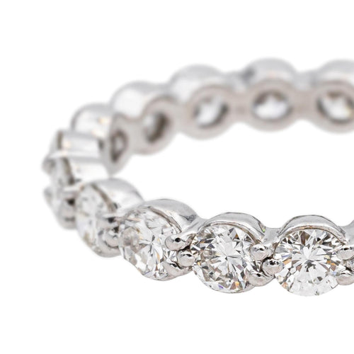 Bague 54 Bague alliance américaine en platine 950 et diamants 58 Facettes 4836936CN