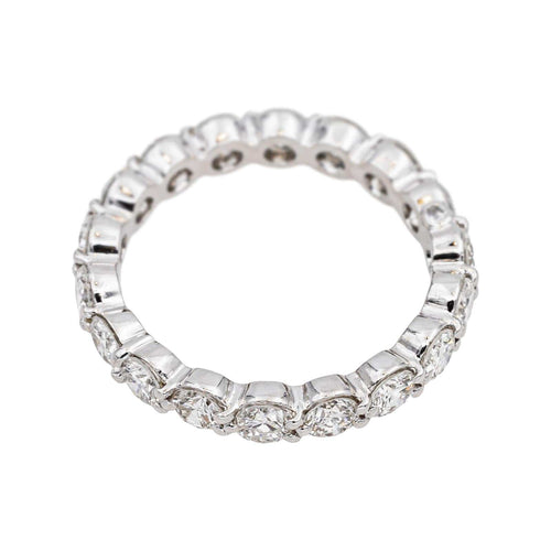 Bague 54 Bague alliance américaine en platine 950 et diamants 58 Facettes 4836936CN