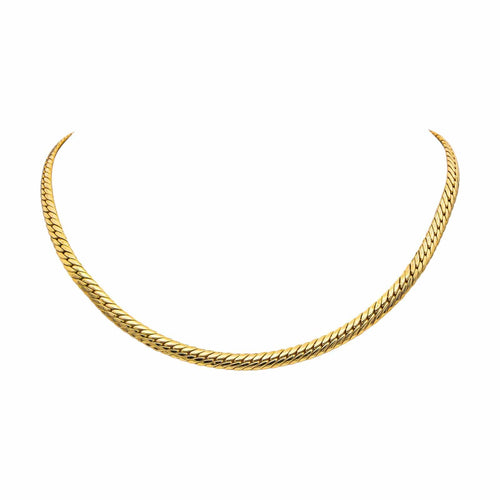 Collier Collier maille anglaise en or jaune 18 carats 58 Facettes 4858830CN