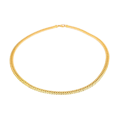 Collier Collier maille anglaise en or jaune 18 carats 58 Facettes 4858830CN