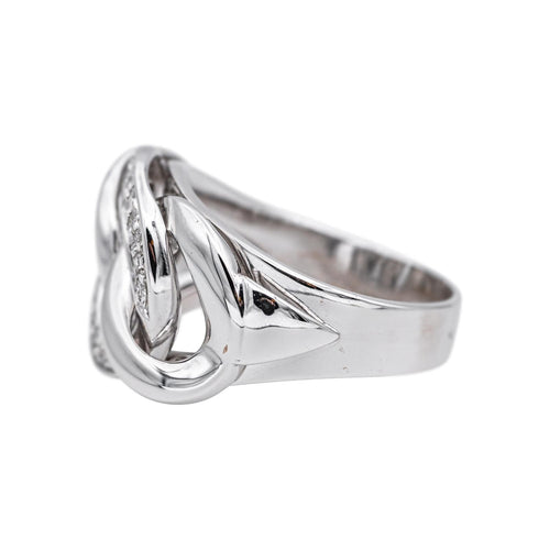 Bague 53 Bague en or blanc 18 carats sertie de diamants 58 Facettes 4867492RV