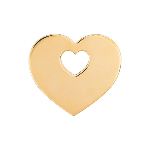 Pendentif Poiray Cœur Secret - Pendentif cœur en or blanc 58 Facettes 4869765CN