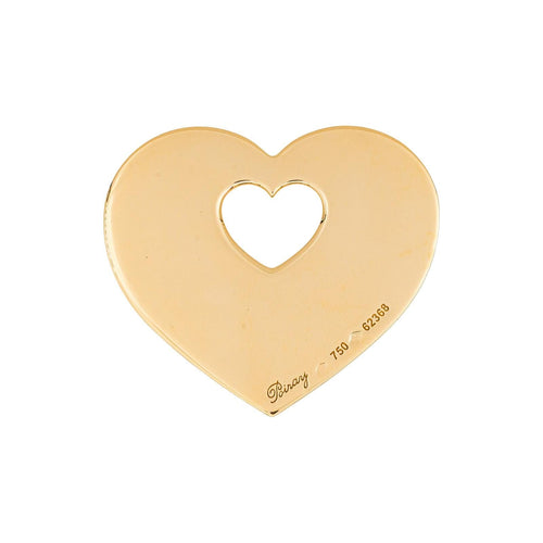 Pendentif Poiray Cœur Secret - Pendentif cœur en or blanc 58 Facettes 4869765CN