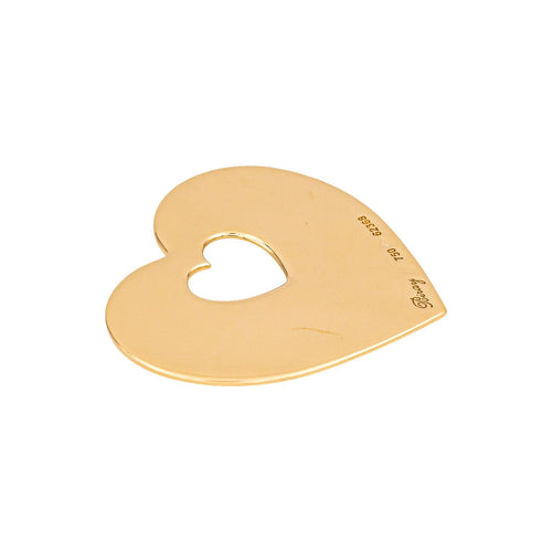 Pendentif Poiray Cœur Secret - Pendentif cœur en or blanc 58 Facettes 4869765CN