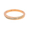 Bague 49 Bague demi-alliance en or rose 18 carats et diamants 58 Facettes 4878365CN