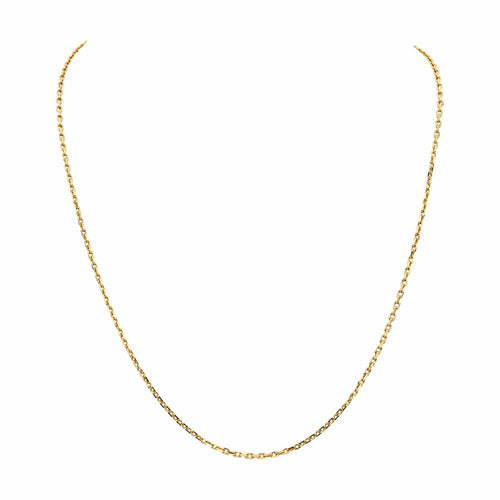 Collier Collier chaîne maille forçat en or jaune 18 carats 58 Facettes 4878393CN