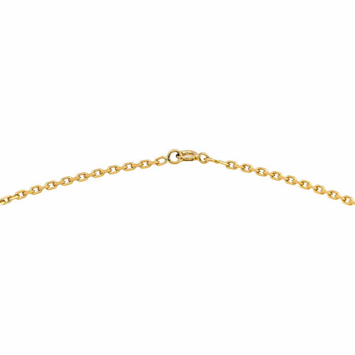 Collier Collier chaîne maille forçat en or jaune 18 carats 58 Facettes 4878393CN