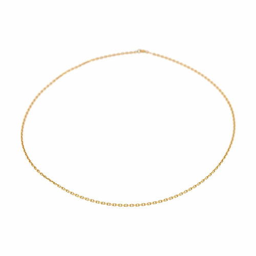 Collier Collier chaîne maille forçat en or jaune 18 carats 58 Facettes 4878393CN