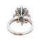 Bague 55 Bague Entourage Or blanc Saphir, Diamant 58 Facettes 4878446CN