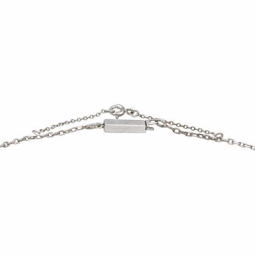Collier Collier pendentif en or blanc 18 carats avec saphir et diamants 58 Facettes 4878497CN
