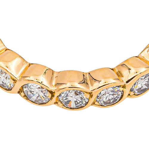 Bague 53 Alliance américaine - Bague en or rose 18 carats et diamants 58 Facettes 4878499CN