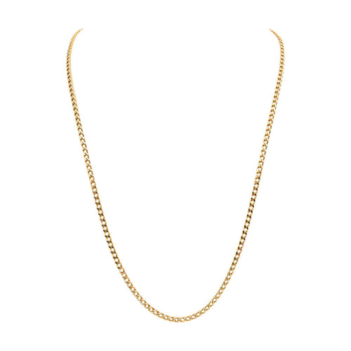 Collier Collier chaîne maille gourmette en or rose 18 carats 58 Facettes 4878939CN