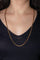 Collier Collier chaîne maille gourmette en or rose 18 carats 58 Facettes 4878939CN