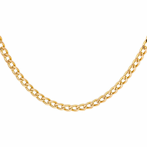 Collier Collier chaîne maille gourmette en or rose 18 carats 58 Facettes 4878939CN