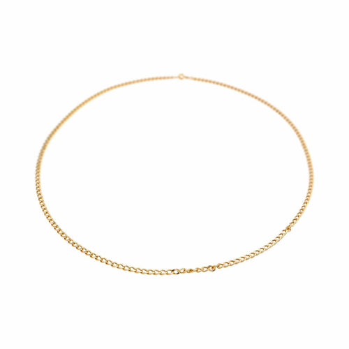 Collier Collier chaîne maille gourmette en or rose 18 carats 58 Facettes 4878939CN
