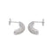 Boucles d'oreilles Boucles d’oreilles demi-créoles en or blanc 18 carats et diamants 58 Facettes 4881681RV