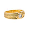 Bague 55 Bague solitaire en or jaune 18 carats avec diamant taille brillant 58 Facettes 4890728CN