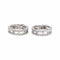 Boucles d'oreilles Créoles - Boucles d’oreilles en or blanc 18 carats et diamants 58 Facettes 4893168CN