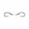 Boucles d'oreilles Créoles - Boucles d’oreilles en or blanc 18 carats et diamants 58 Facettes 4893168CN