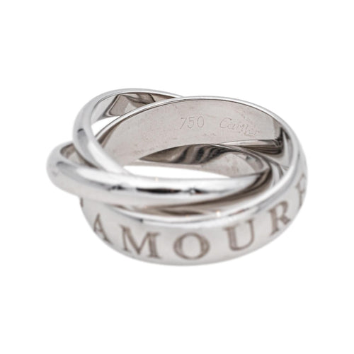 Bague 48 Cartier Trinity - Bague en or blanc 18 carats 58 Facettes 4897936RV