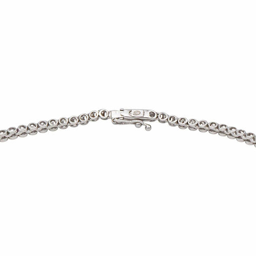Collier Collier rivière en or blanc 18 carats serti de diamants 58 Facettes 4901432CN