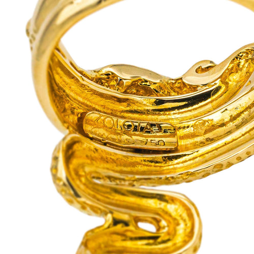 Bague 52 Zolotas Heritage - Bague en or jaune 18 carats 58 Facettes 4908647RV