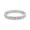 Bague 47 Bague demi-alliance en platine 950 sertie de diamants 58 Facettes 4913272CN