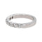 Bague 47 Bague demi-alliance en platine 950 sertie de diamants 58 Facettes 4913272CN