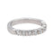 Bague 47 Bague demi-alliance en platine 950 sertie de diamants 58 Facettes 4913272CN