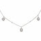 Collier Messika My Twin Trio - Collier en or blanc 18 carats et diamants 58 Facettes 4914822RV