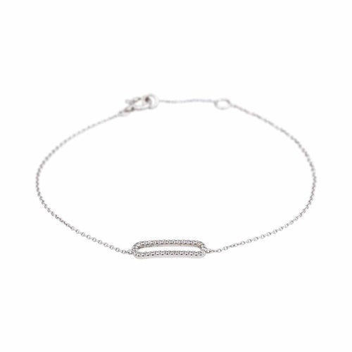 Bracelet Bracelet en or blanc 18 carats serti de diamants 58 Facettes 4916766RV