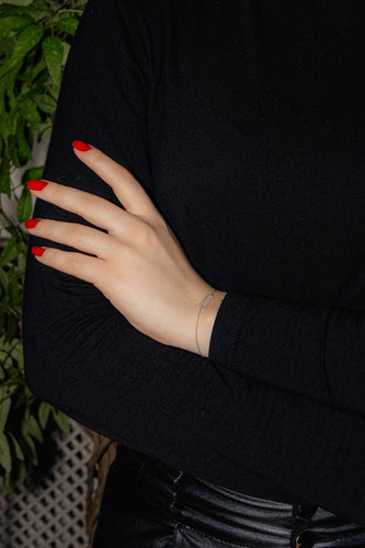 Bracelet Bracelet en or blanc 18 carats serti de diamants 58 Facettes 4916766RV