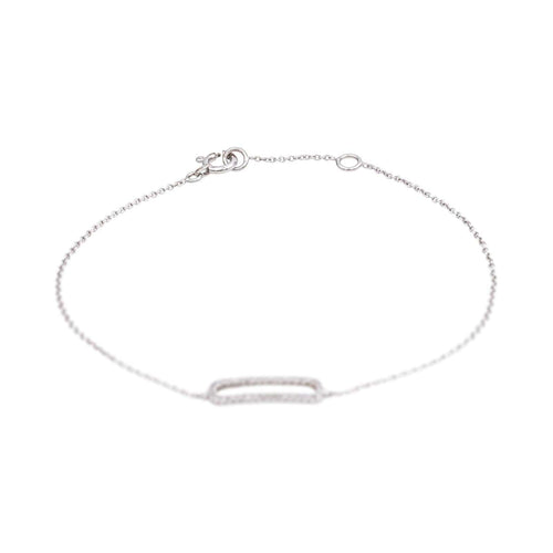 Bracelet Bracelet en or blanc 18 carats serti de diamants 58 Facettes 4916766RV