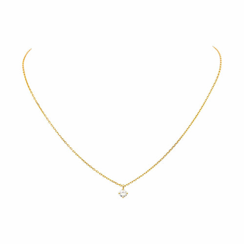 Collier Collier pendentif en or jaune 18 carats avec diamant 58 Facettes 4917523RV