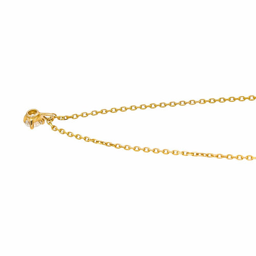 Collier Collier pendentif en or jaune 18 carats avec diamant 58 Facettes 4917523RV