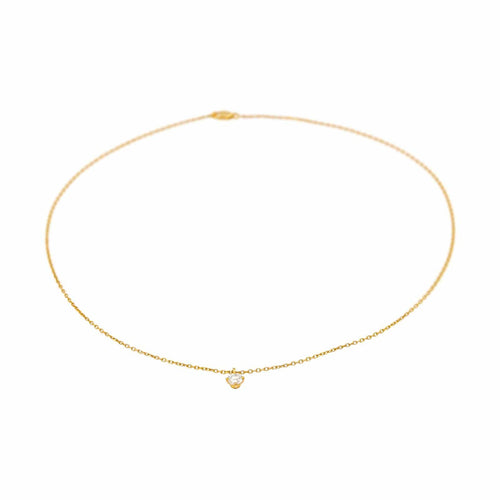 Collier Collier pendentif en or jaune 18 carats avec diamant 58 Facettes 4917523RV