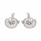 Boucles d'oreilles Boucles d’oreilles en or blanc 18 carats et platine, diamants 58 Facettes 4932002CN