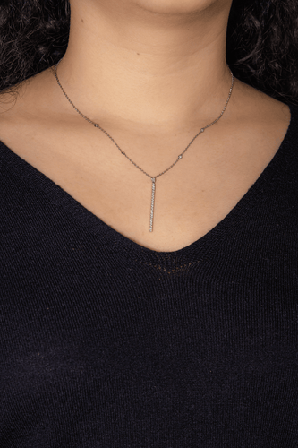 Collier Messika Collier Gatsby Or blanc Diamant 58 Facettes 4933850RV