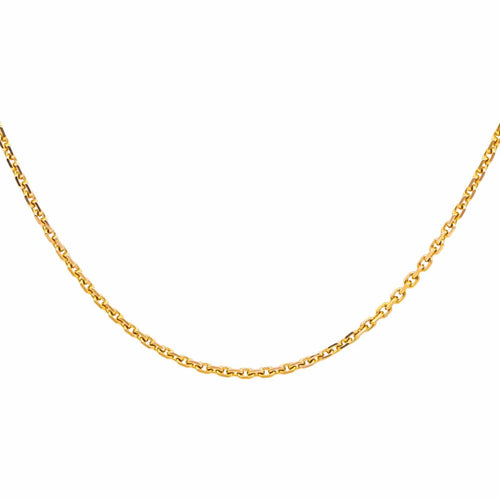 Collier Collier maille forçat en or rose 18 carats 58 Facettes 4935883RV
