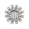 Bague 53 Bague marguerite en or blanc 18 carats et diamants 58 Facettes 4936106CN