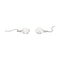 Boucles d'oreilles Chanel Camélia - Boucles d’oreilles dormeuses en or blanc, agates et diamants 58 Facettes 4944033RV