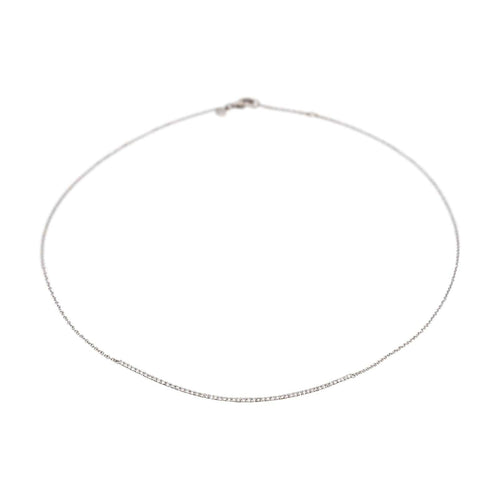 Collier Collier Or blanc Diamant 58 Facettes 4951640CN